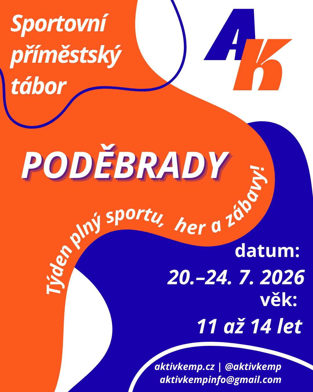Leták k aktivitě Aktiv Kemp