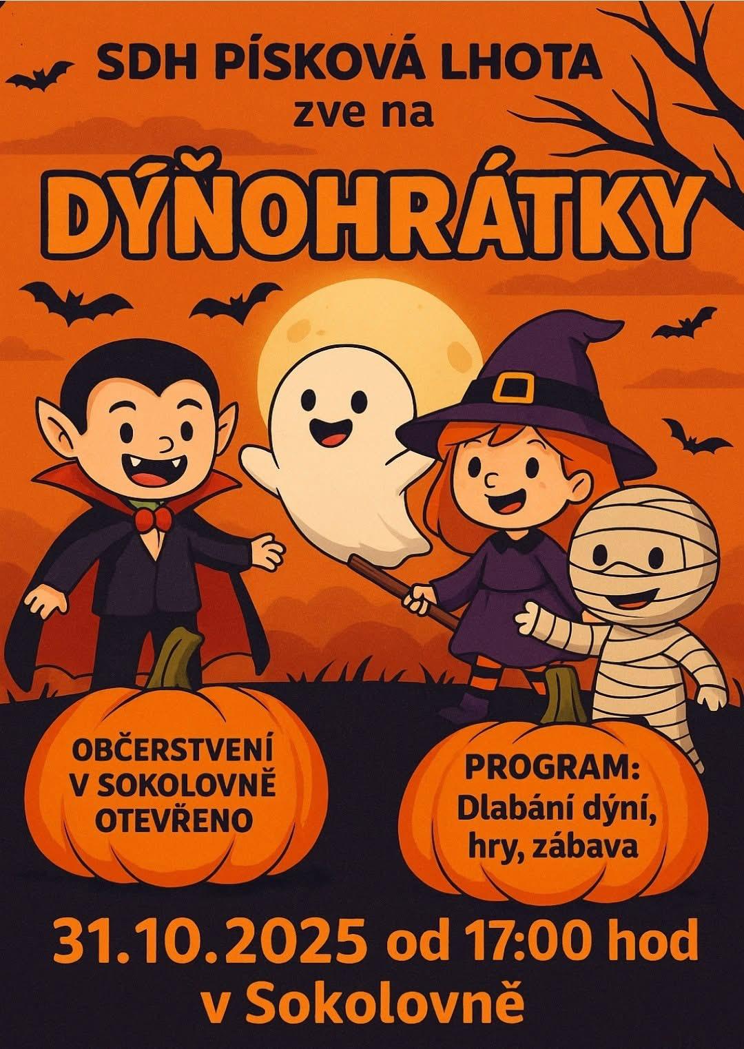 Leták k akci Dýňohrátky 2025