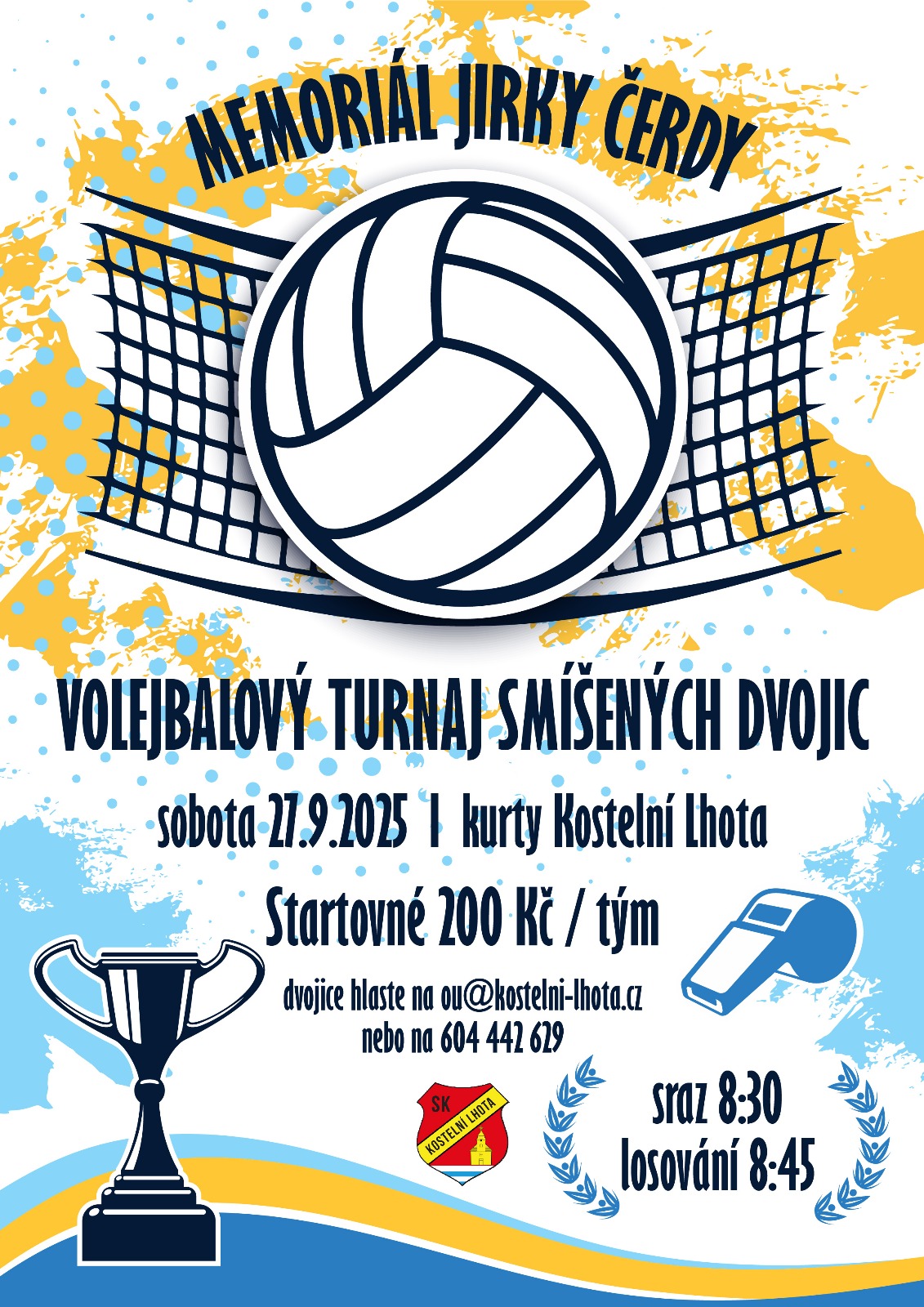 Leták k akci Memoriál Jirky Čerdy 2025