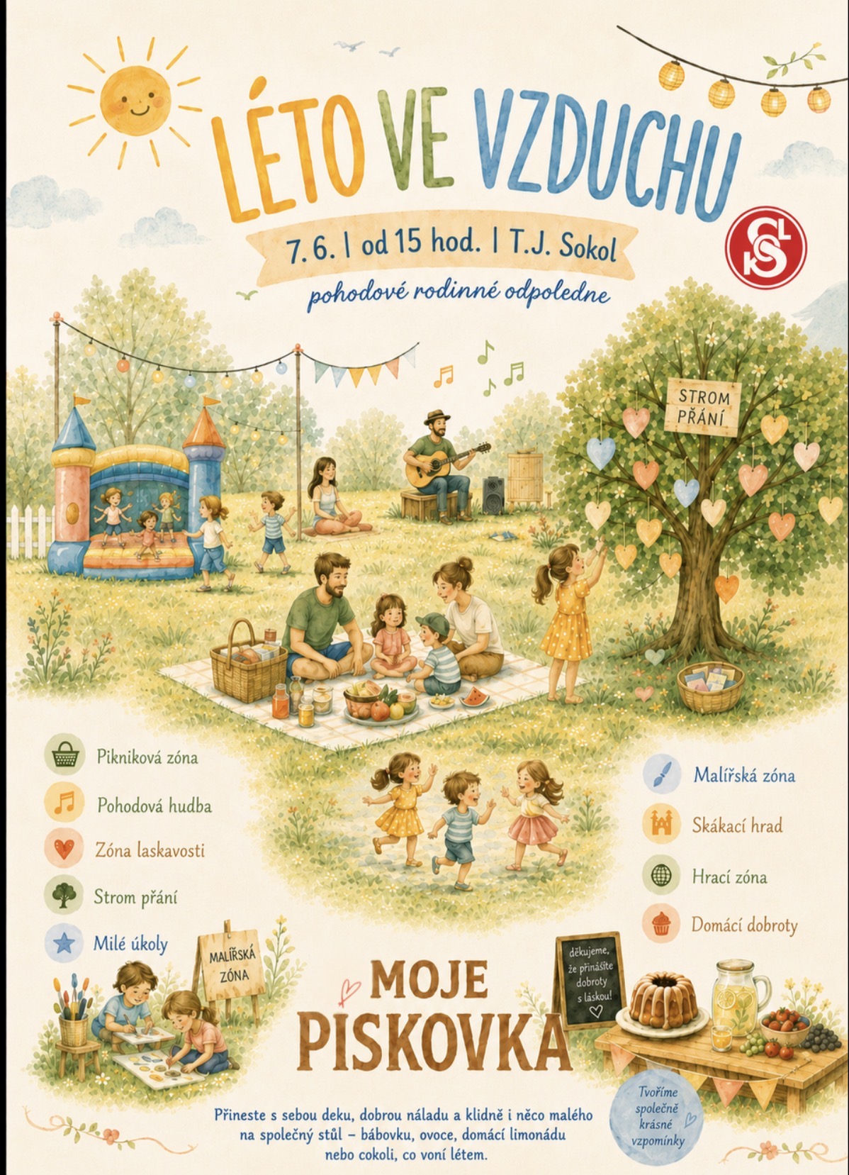 Leták k akci Léto ve vzduchu